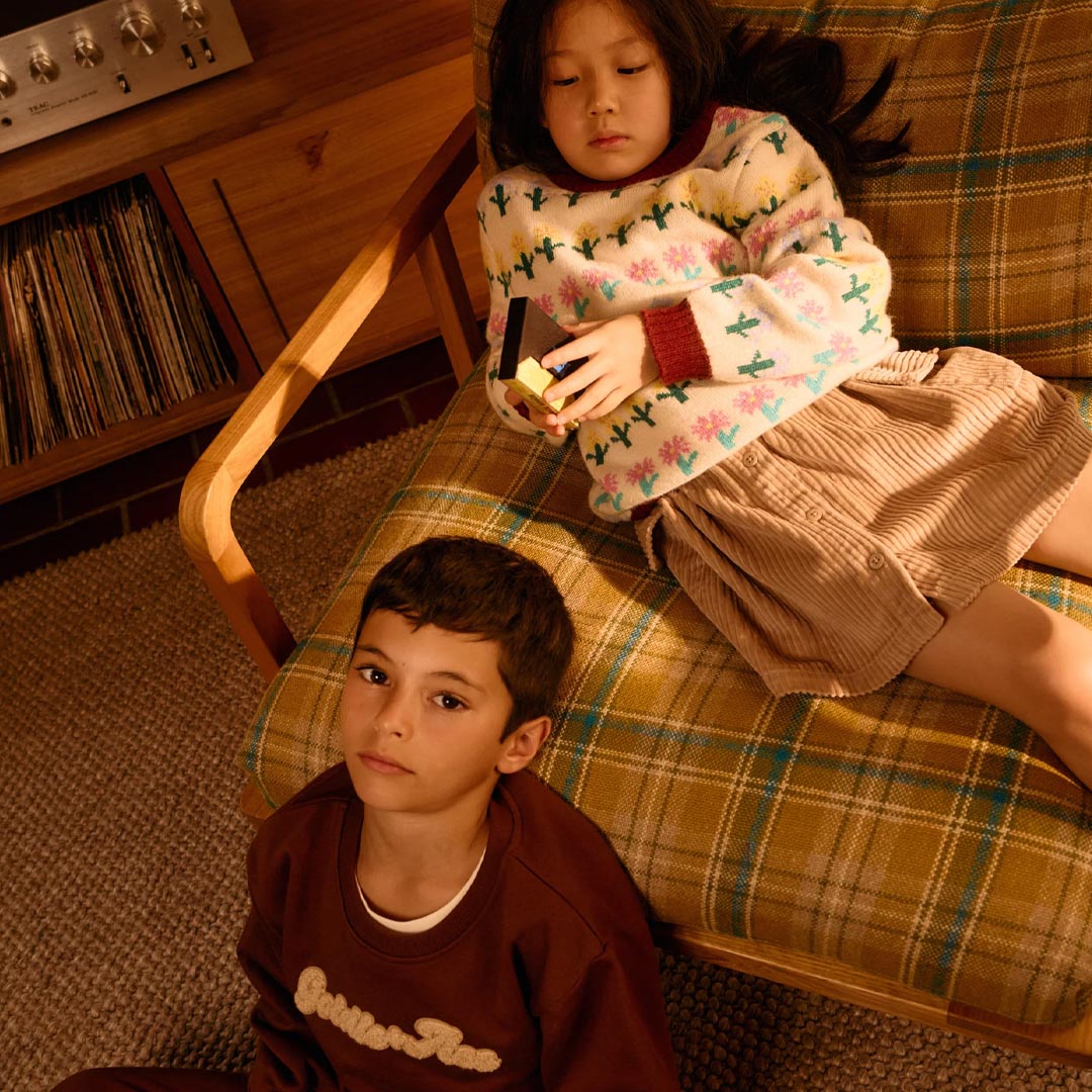 Comfy Embroidered Sweater | Chestnut