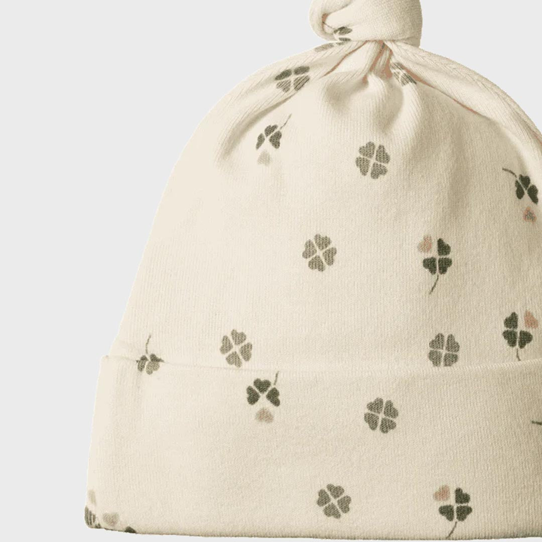 Cotton Knotted Beanie | Lucky Print
