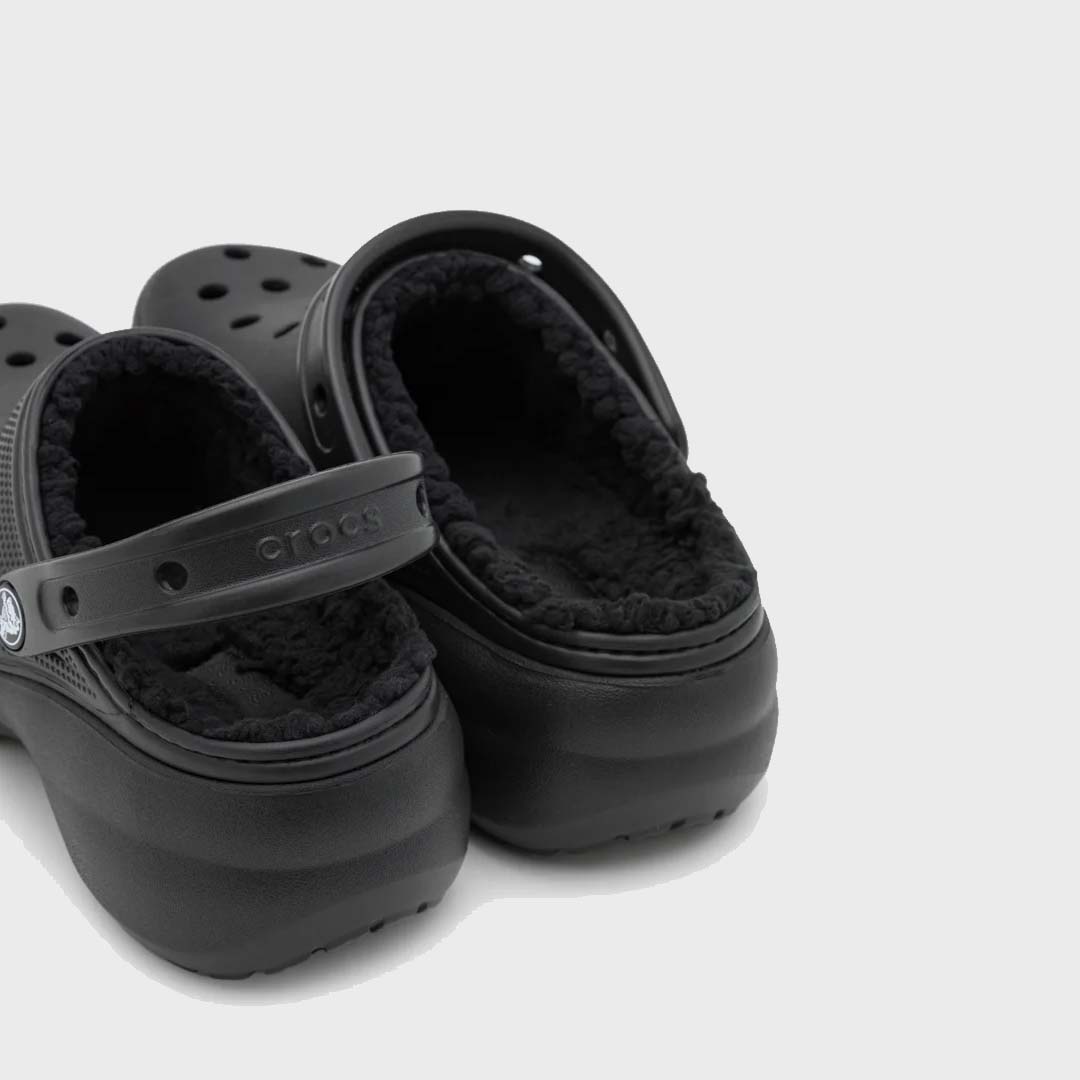CLASSIC PLATFORM LINED CLOG - BLACK