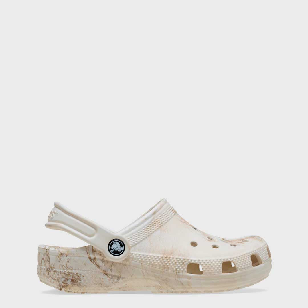 Kids Marbled Classic Clog | Bone Swirl