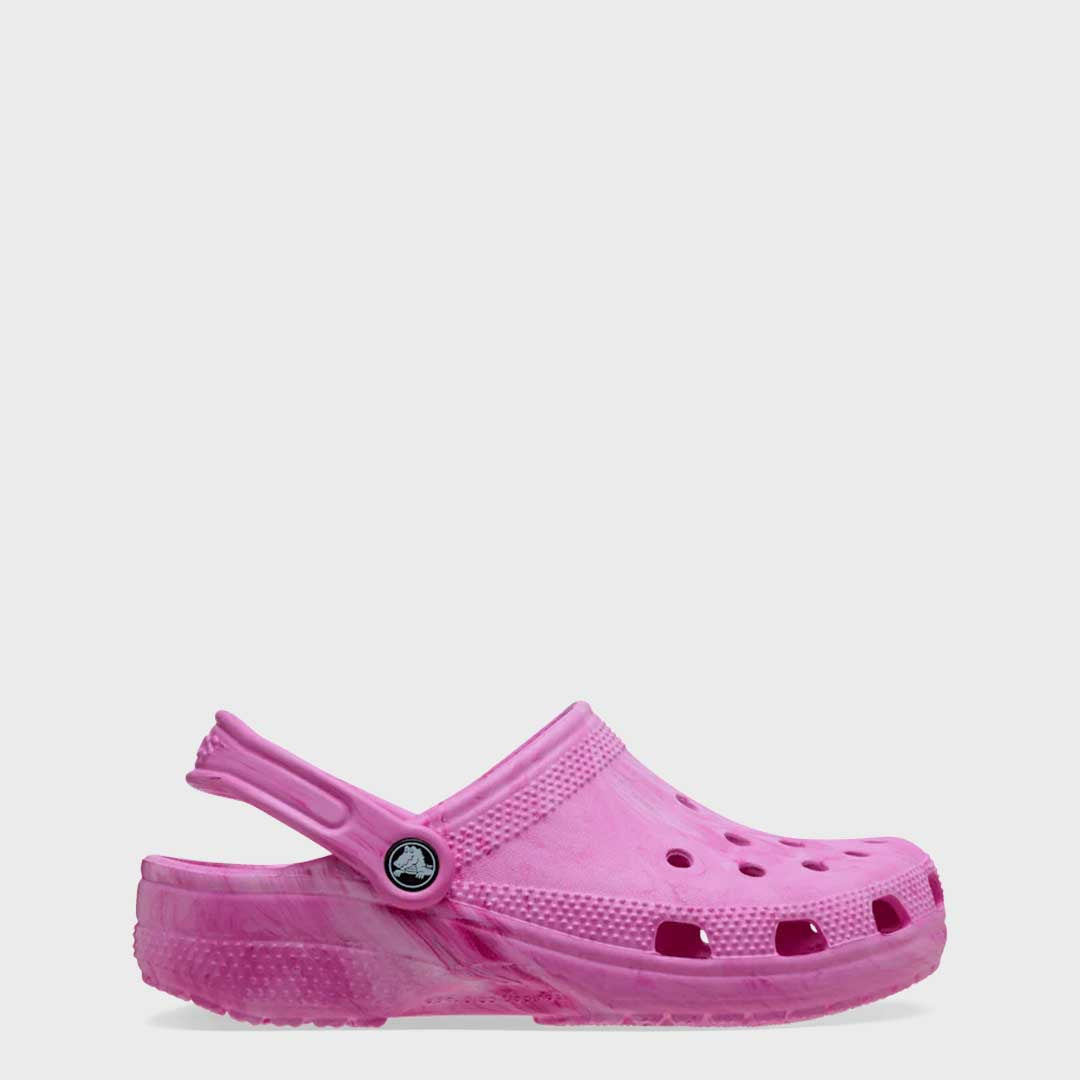 Kids Marbled Classic Clog | Pink Swirl