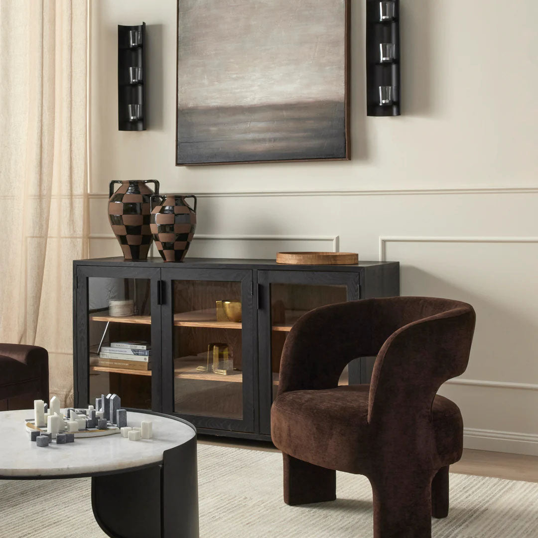 Dawn Hand Painted Wall Art | Brown