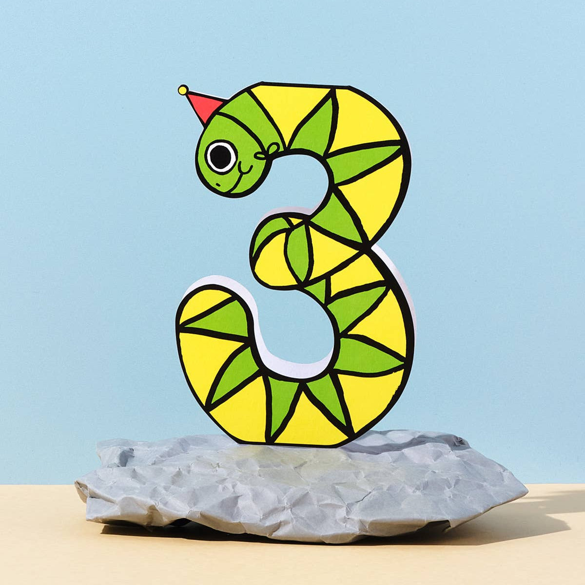Birthday Card | Snake 3rd Birthday