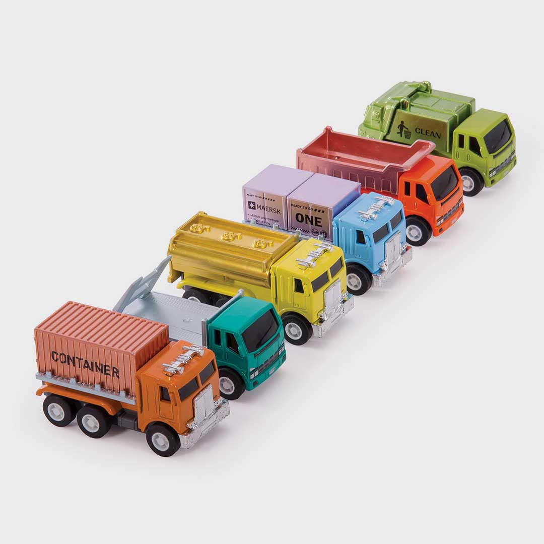 Pull Back Container Vehicles