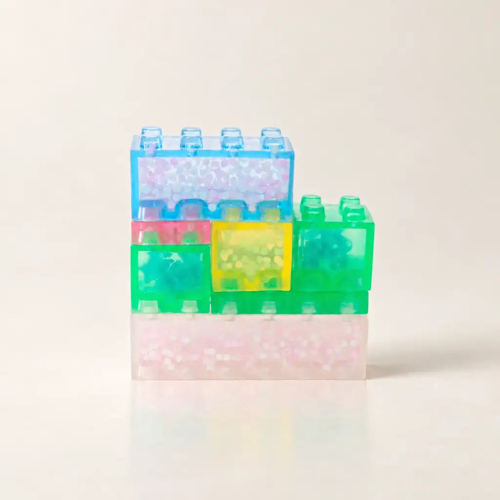 Squishy Sensory Building Blocks Set of 12 | Multi-Coloured