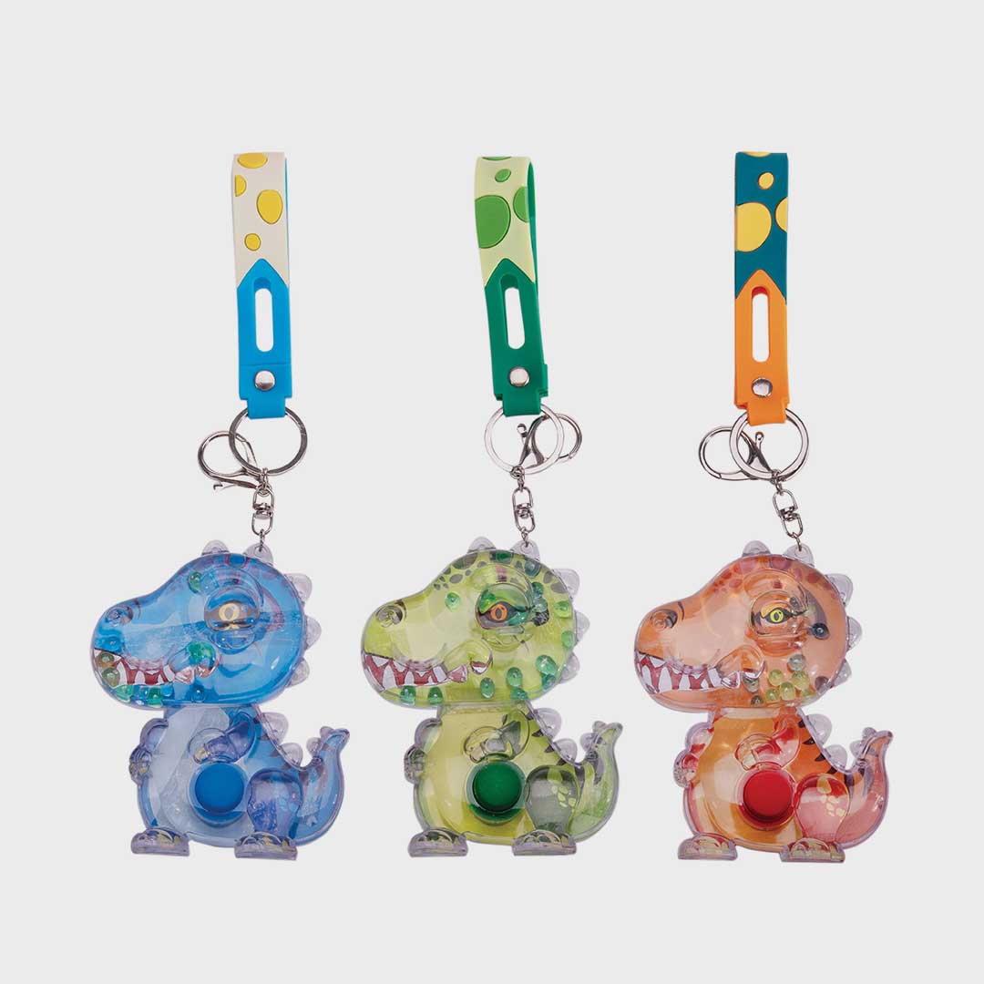 Water Filled Games Keychain | T-Rex