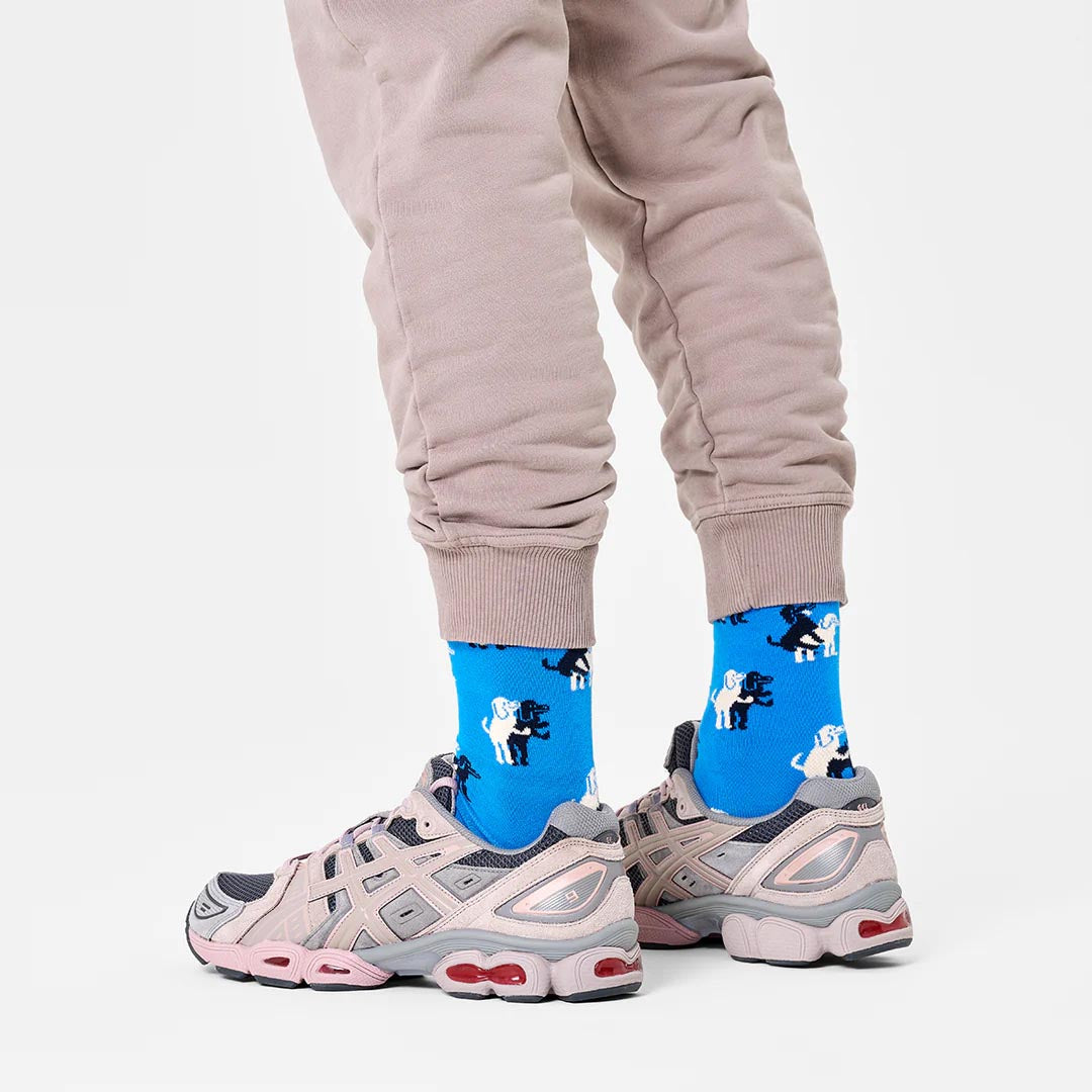 Doggy Style Sock (6300)| Blue Black White