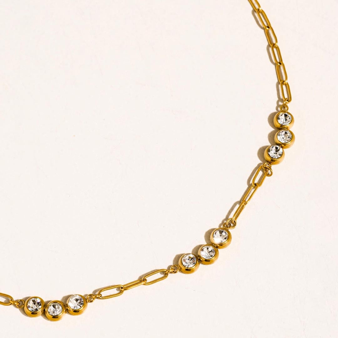 Éclaire Station Chain Necklace | 18K Gold