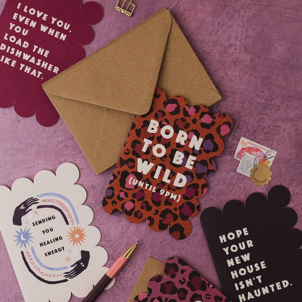 Born To Be Wild Leopard Print Card | Birthday Cards