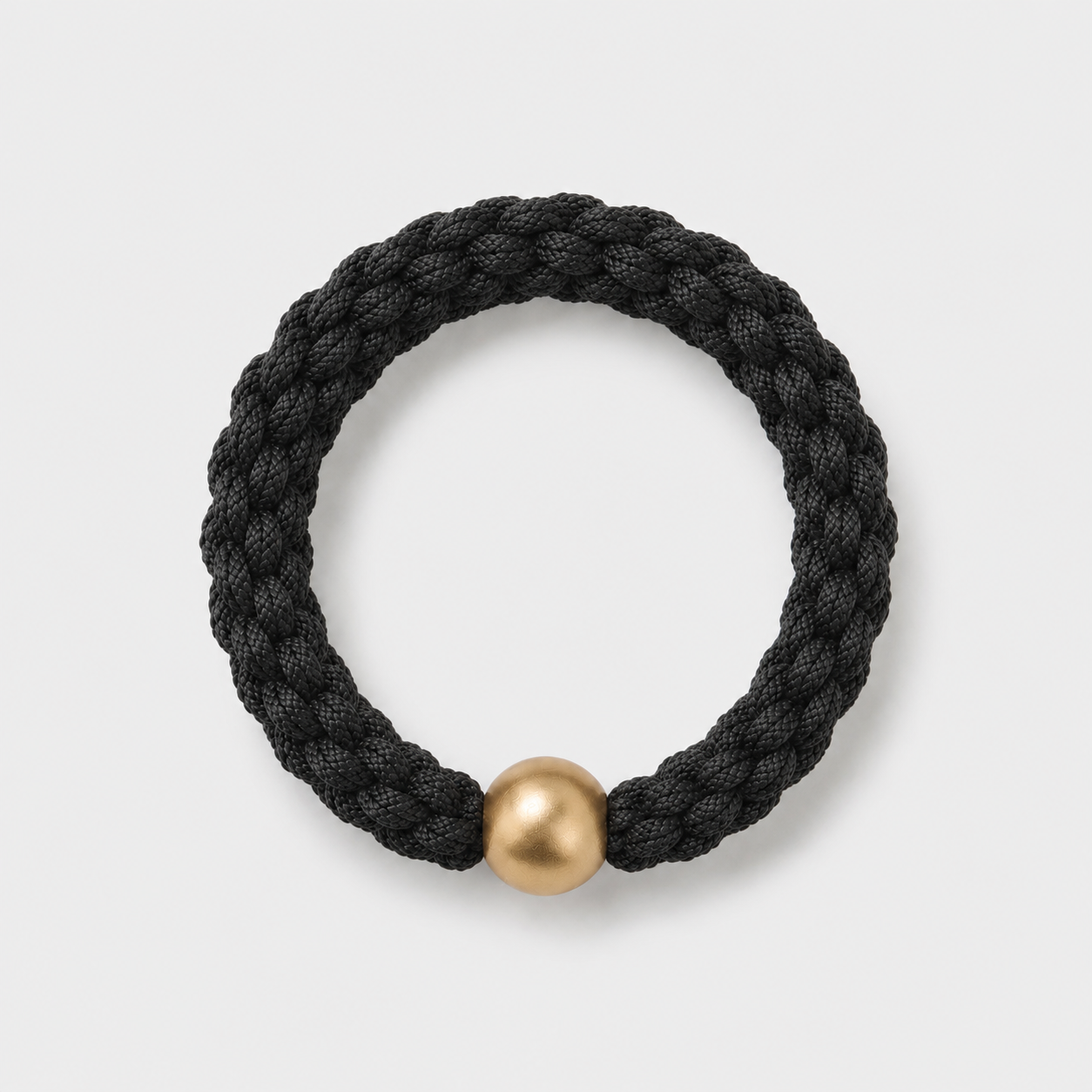 Elastic Braided Hair Tie 3 Pack | Black