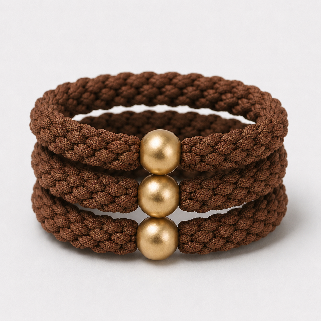 Elastic Braided Hair Tie | Brown