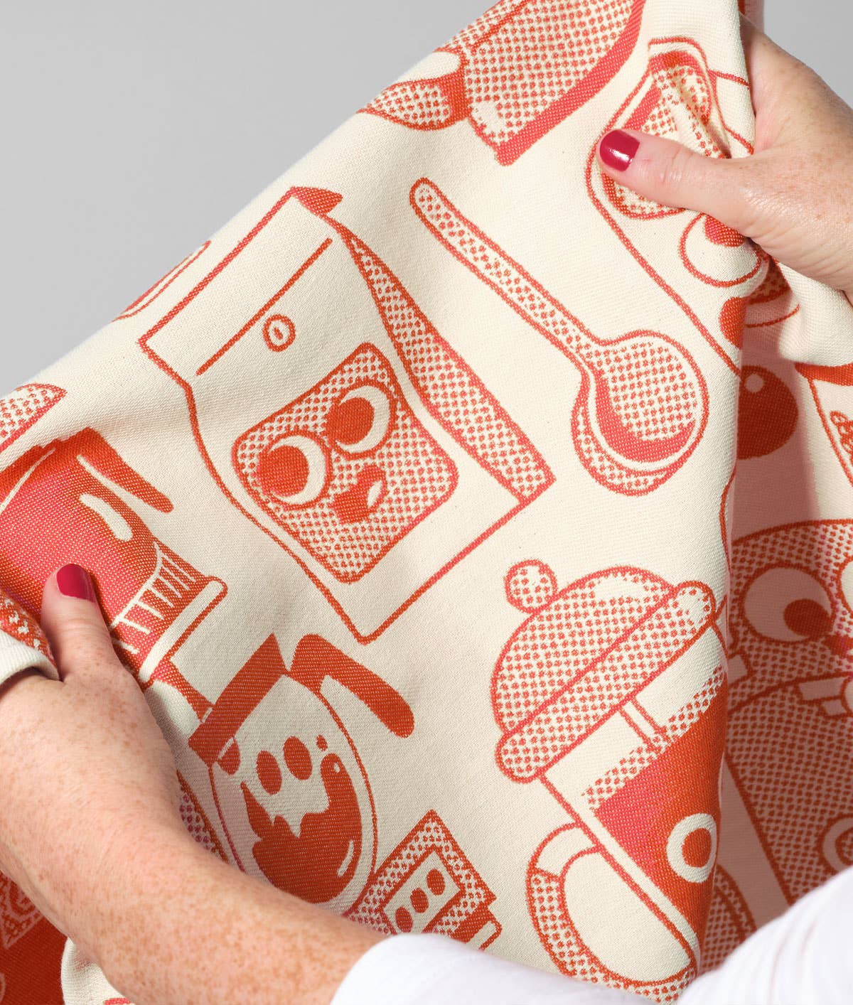 Coffee Time Woven Cotton Tea Towel