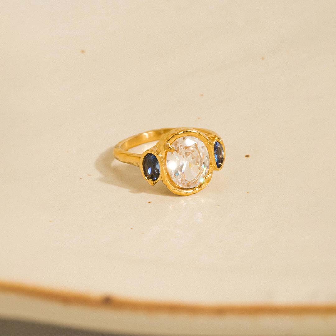 Chamonix Vintage Statement Trio Ring | 18K Gold