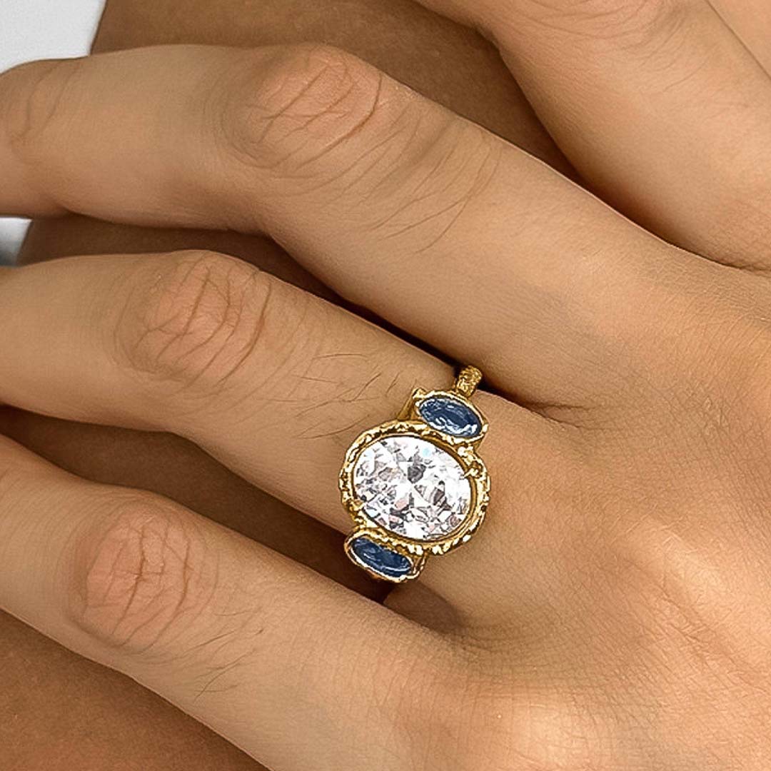 Chamonix Vintage Statement Trio Ring | 18K Gold