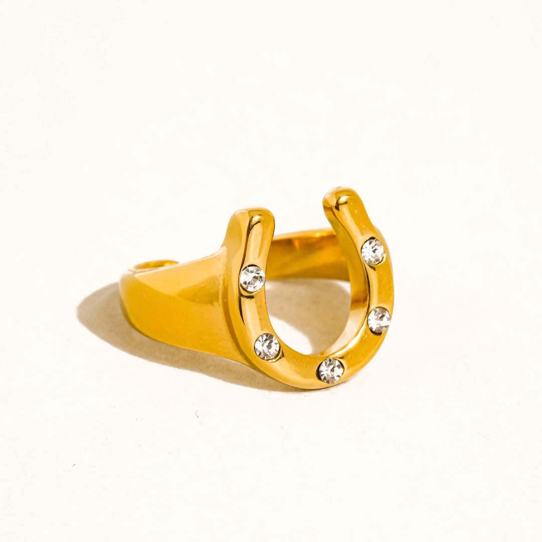 Horseshoe Ring | 18K Gold