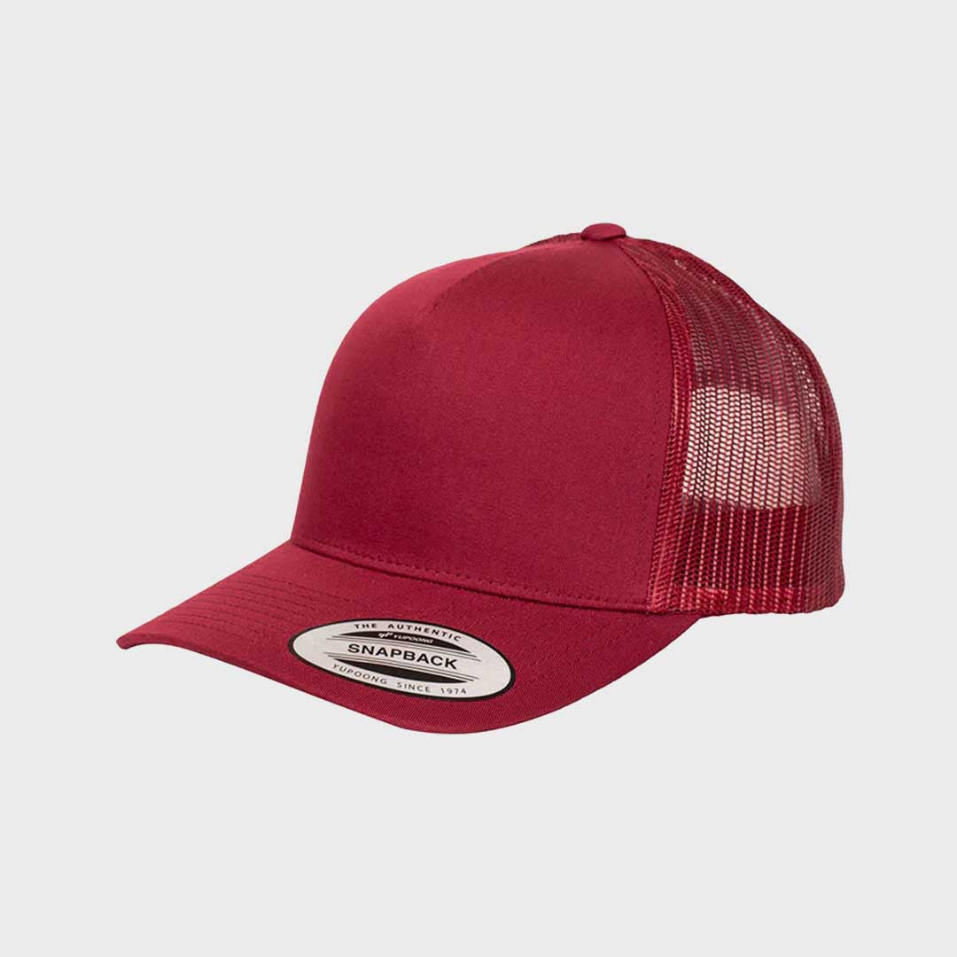 6506 Trucker 5 Panel | Maroon
