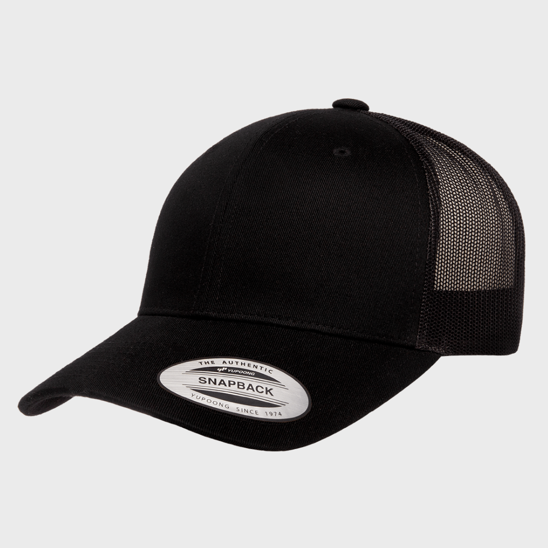 CLASSIC RECYCLED RETRO TRUCKER - BLACK