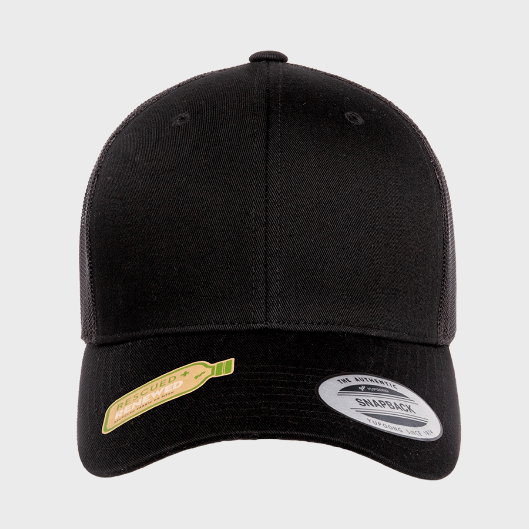 CLASSIC RECYCLED RETRO TRUCKER - BLACK