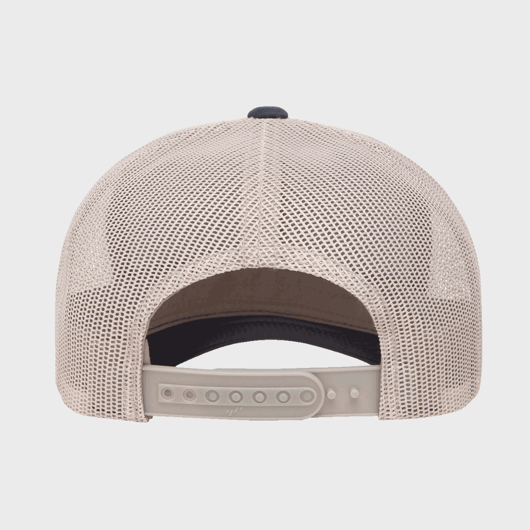 6606T Classic Retro Trucker Cap | Navy Silver