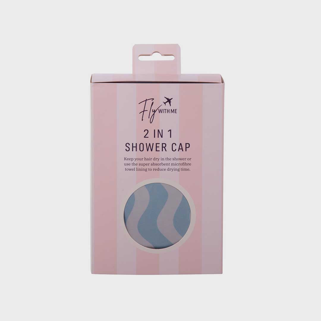 2 in 1 Shower Cap | Blue