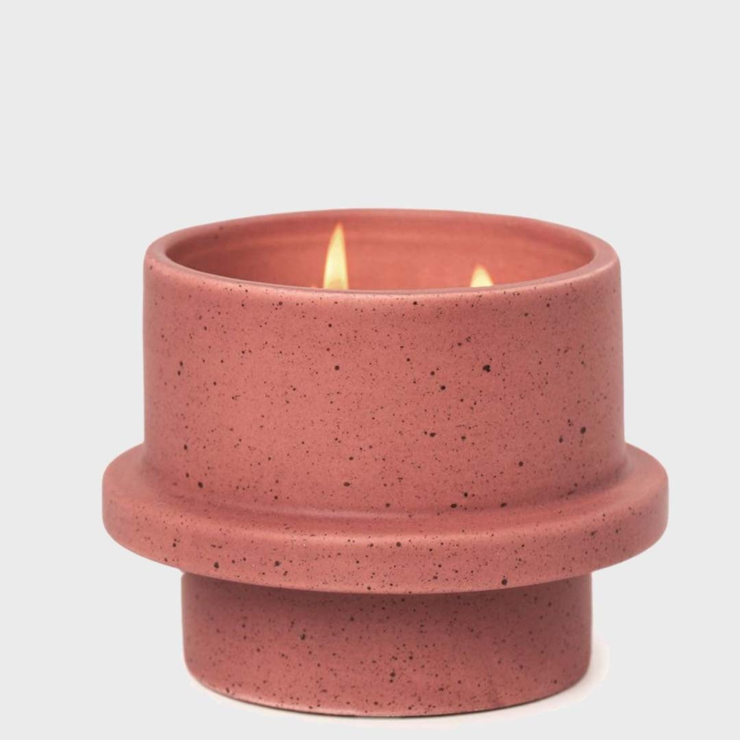 Folia Ceramic Candle 11.5oz | Saffron Rose