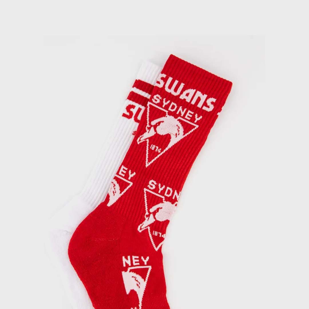 MASCOT SNEAKER SOCKS | SYDNEY SWANS