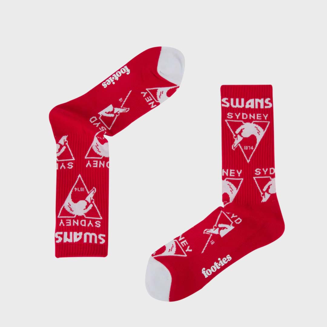 MASCOT SNEAKER SOCKS | SYDNEY SWANS