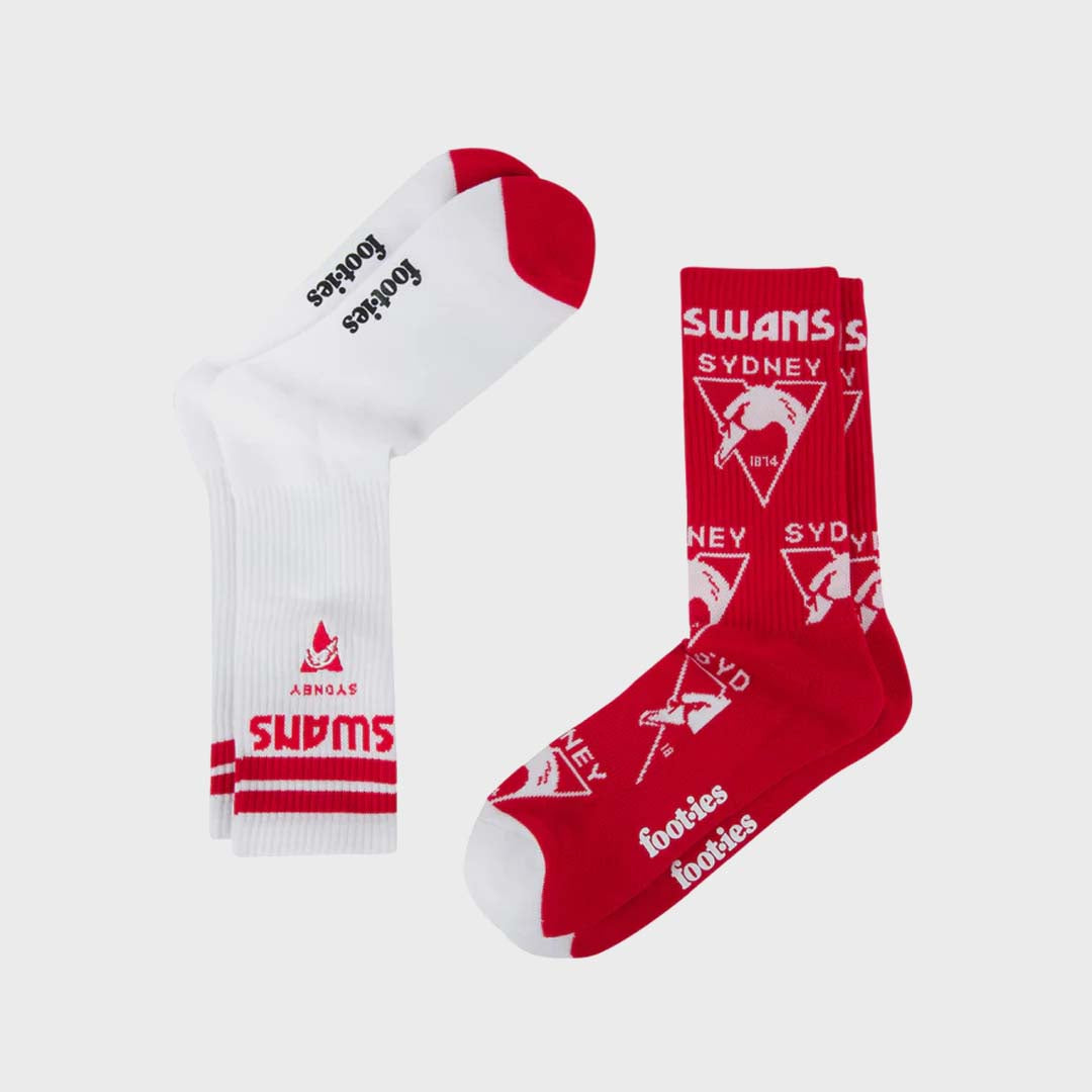 MASCOT SNEAKER SOCKS | SYDNEY SWANS