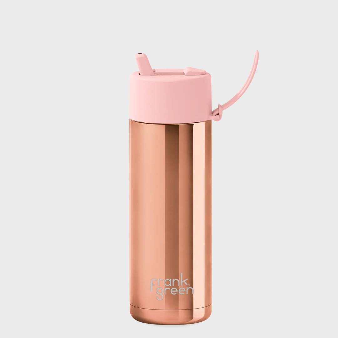 Ceramic Reusable Bottle (595ml) | Rose Gold Pink