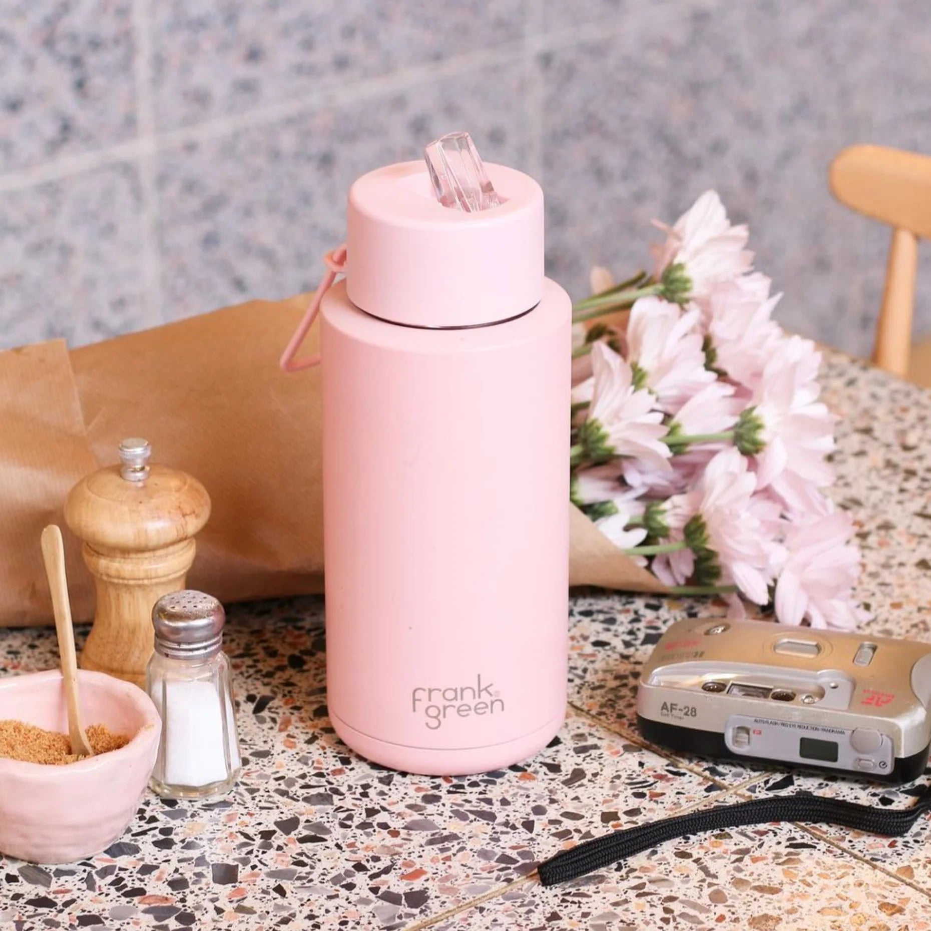 CERAMIC REUSABLE BOTTLE (1 LITRE) | BLUSHED
