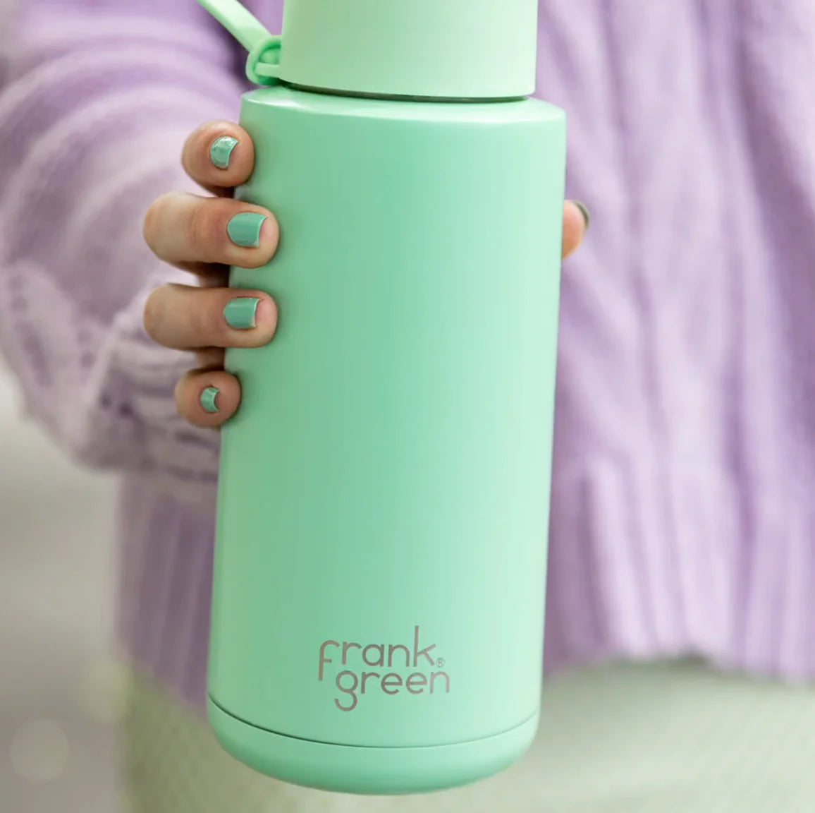 Ceramic Reusable Bottle (1 Litre) | Mint Gelato