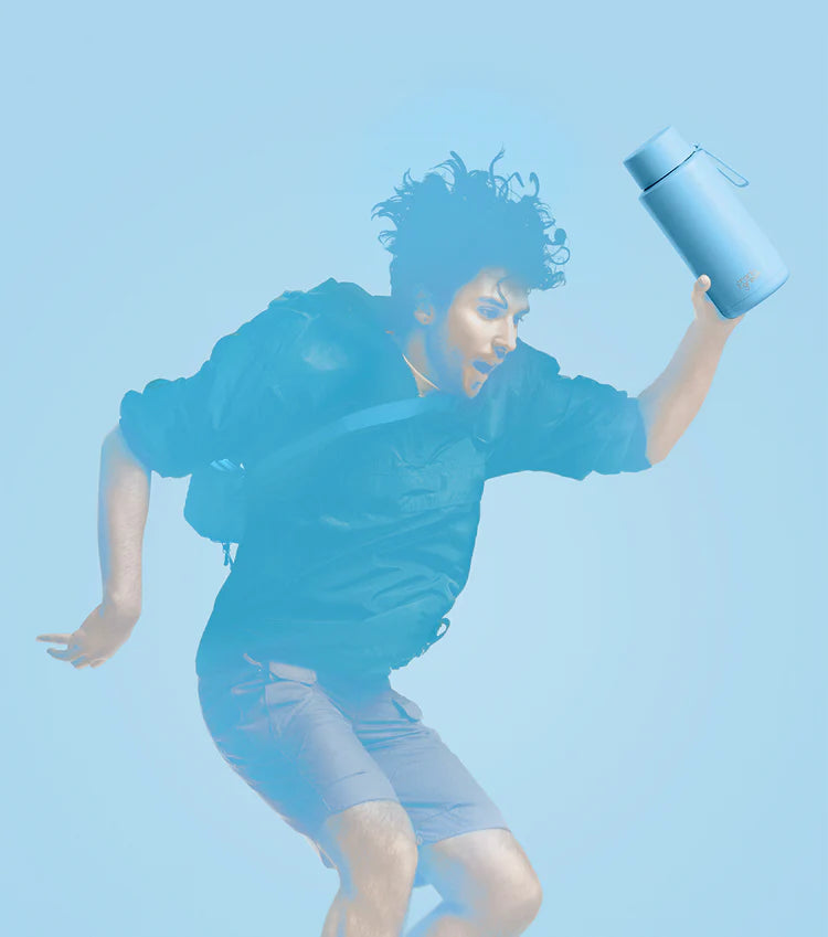 CERAMIC REUSABLE BOTTLE (1 LITRE) | SKY BLUE