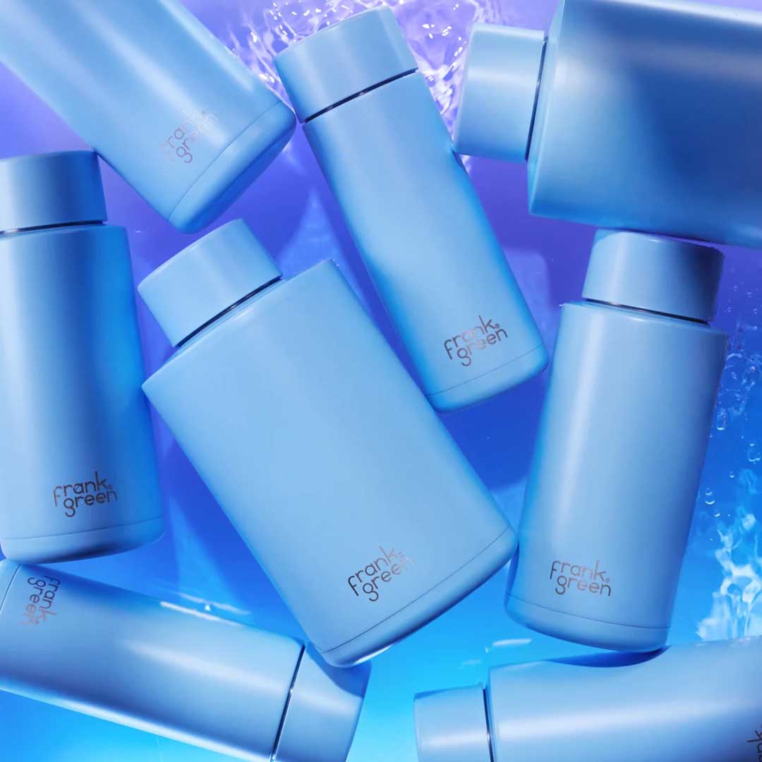 Ceramic Reusable Bottle (595ml) | Sky Blue