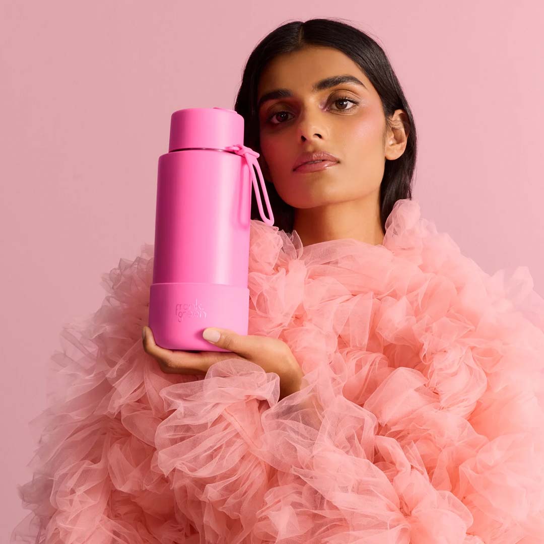 Ceramic Reusable Bottle (1 Litre) | Bubblegum Blast