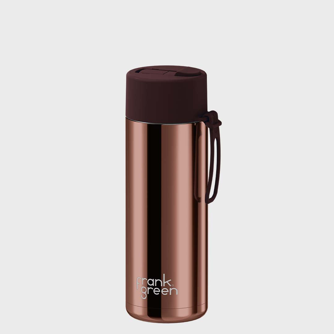 Ceramic Reusable Bottle (595ml) | Chrome Chocolate