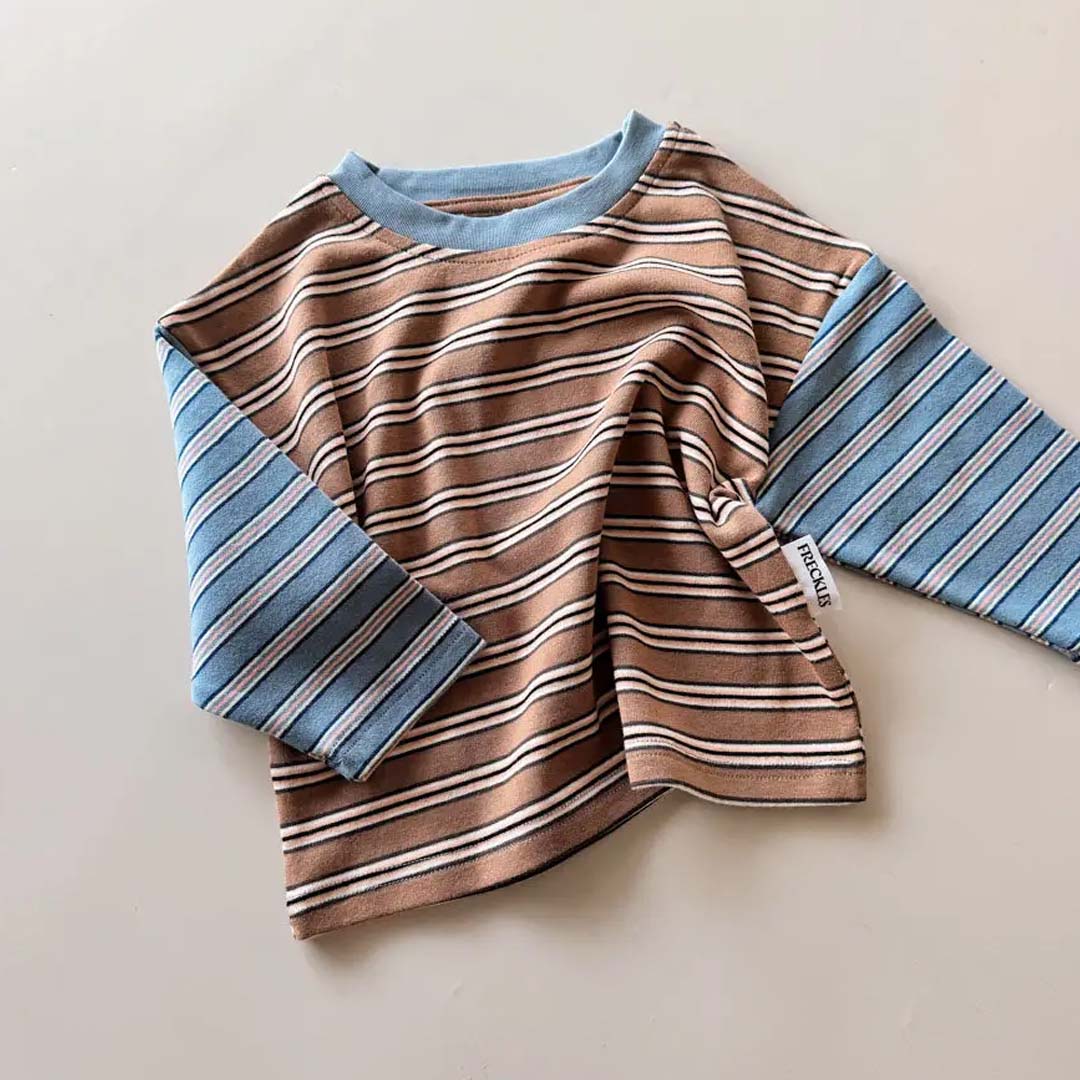 Kids Colour Block Stripe Tee | Sorrento