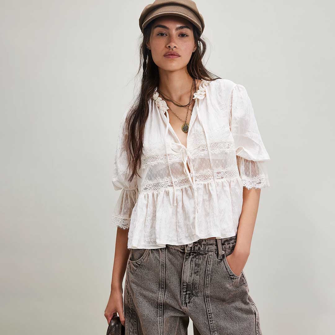 Forever Young Bed Jacket | White Alyssum