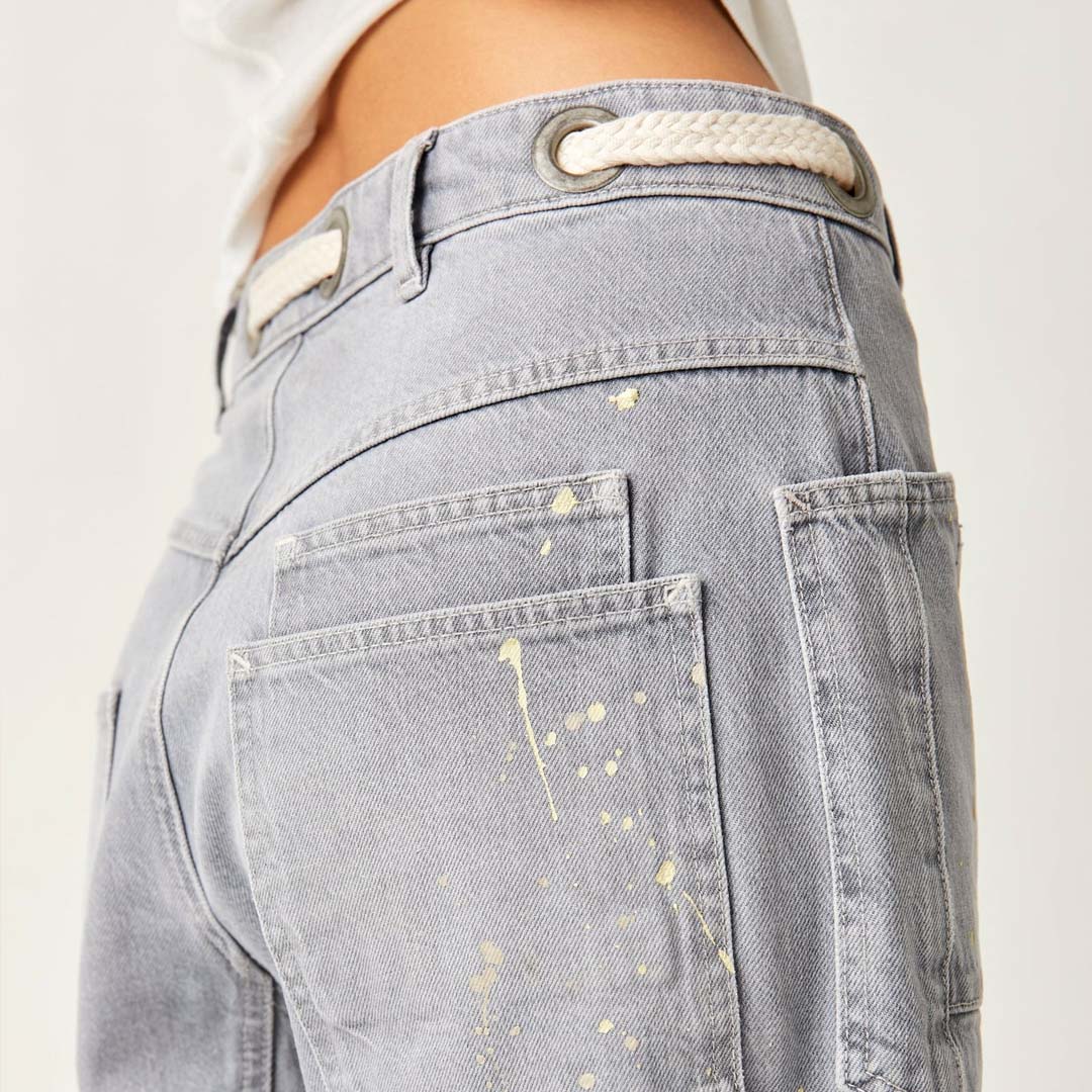 MOXIE LOW PULL-ON BARREL JEANS | LITTLE DARLIN