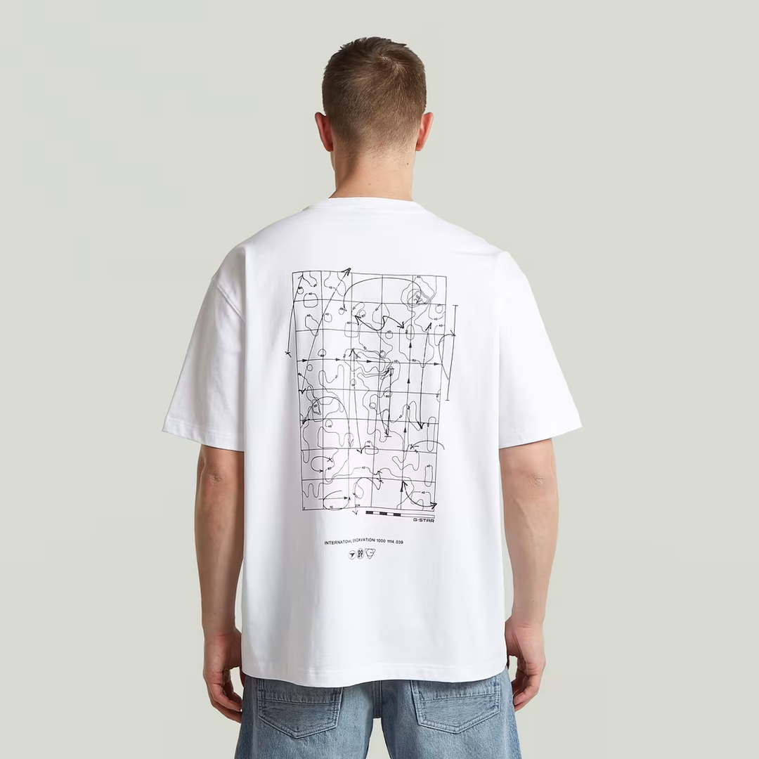 Back Graphic Relaxed T-Shirt | White