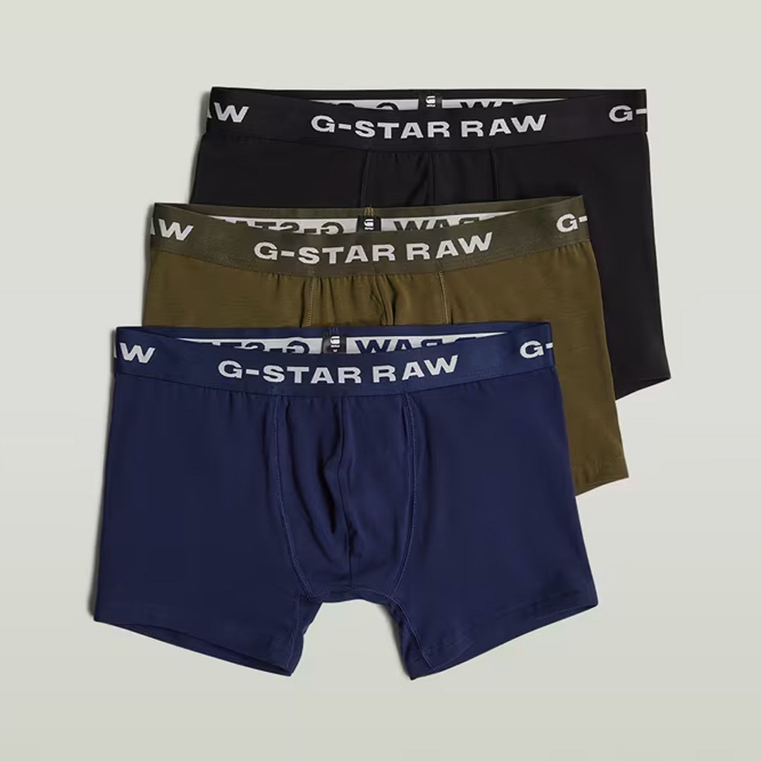 Boxer Briefs 3-Pack | Black Blue Olive