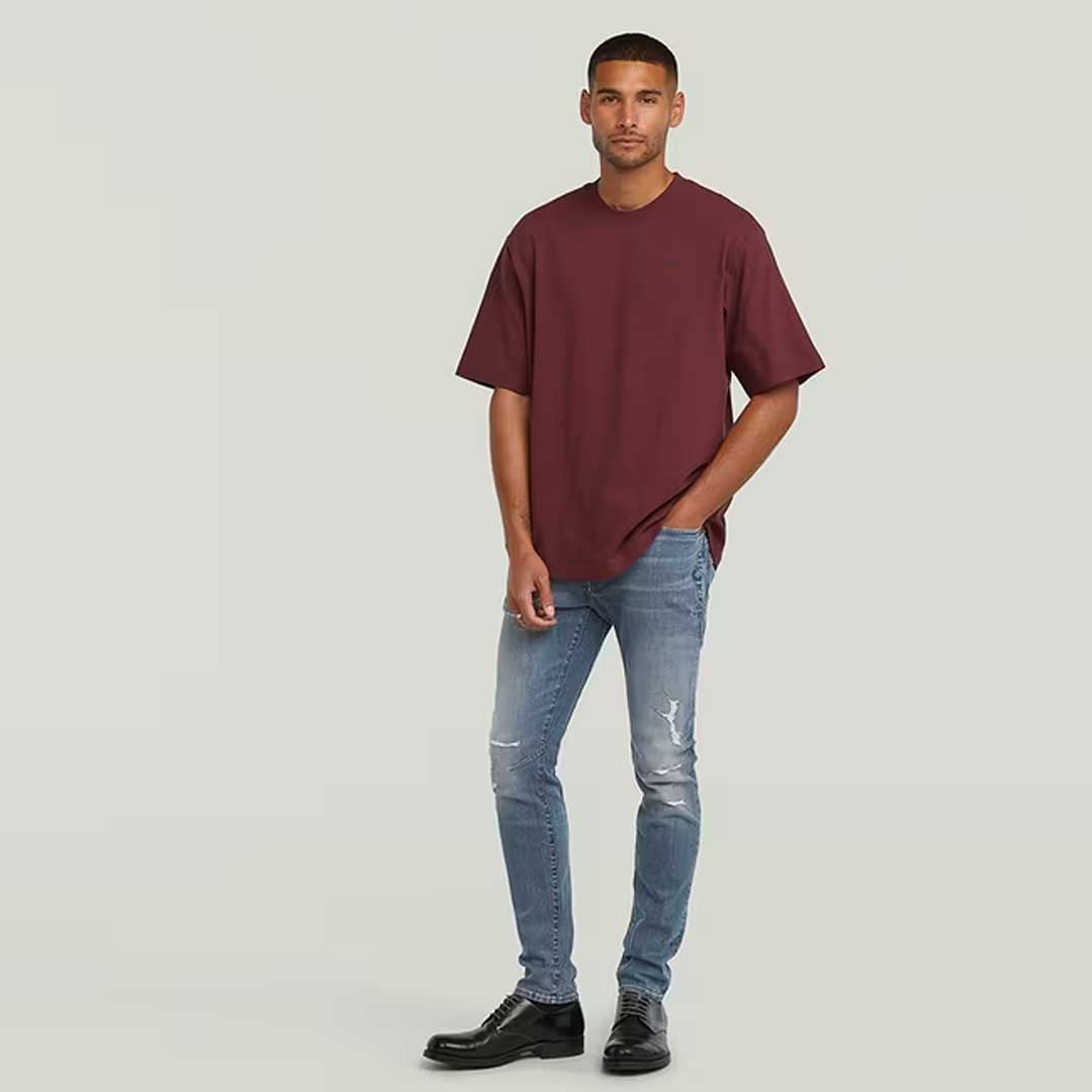 Boxy Base T-Shirt | Port Red