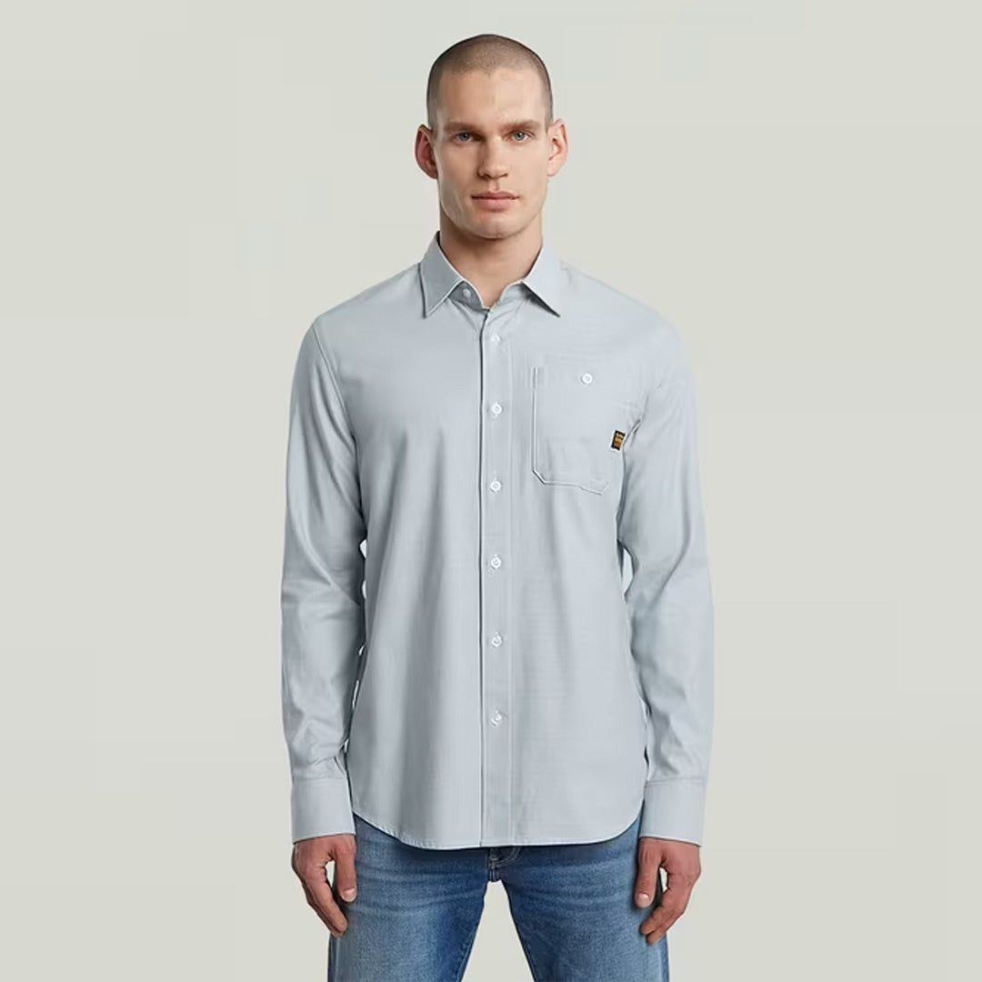 Bristum 2.0 Slim Shirt | Ash Blue Milk