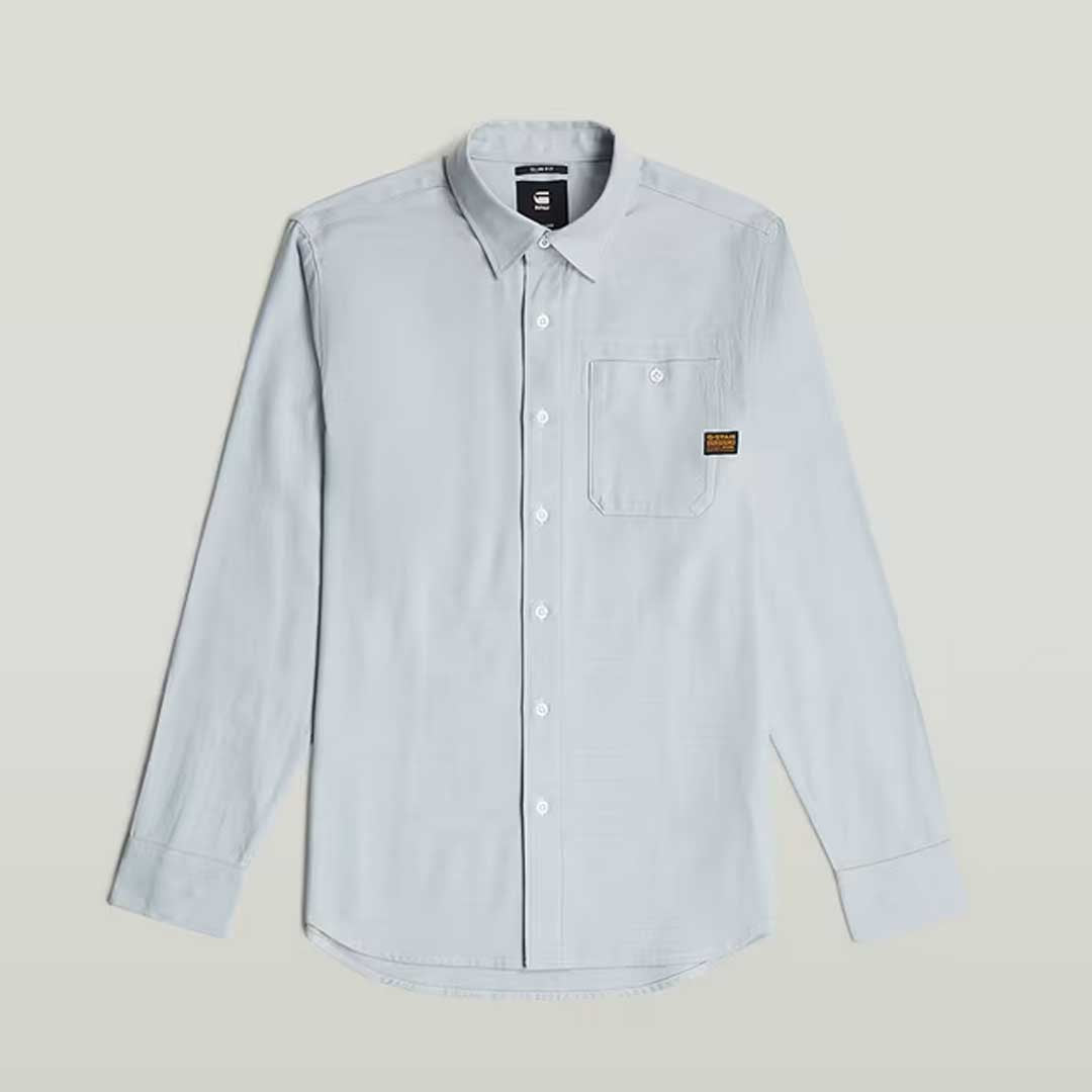 Bristum 2.0 Slim Shirt | Ash Blue Milk