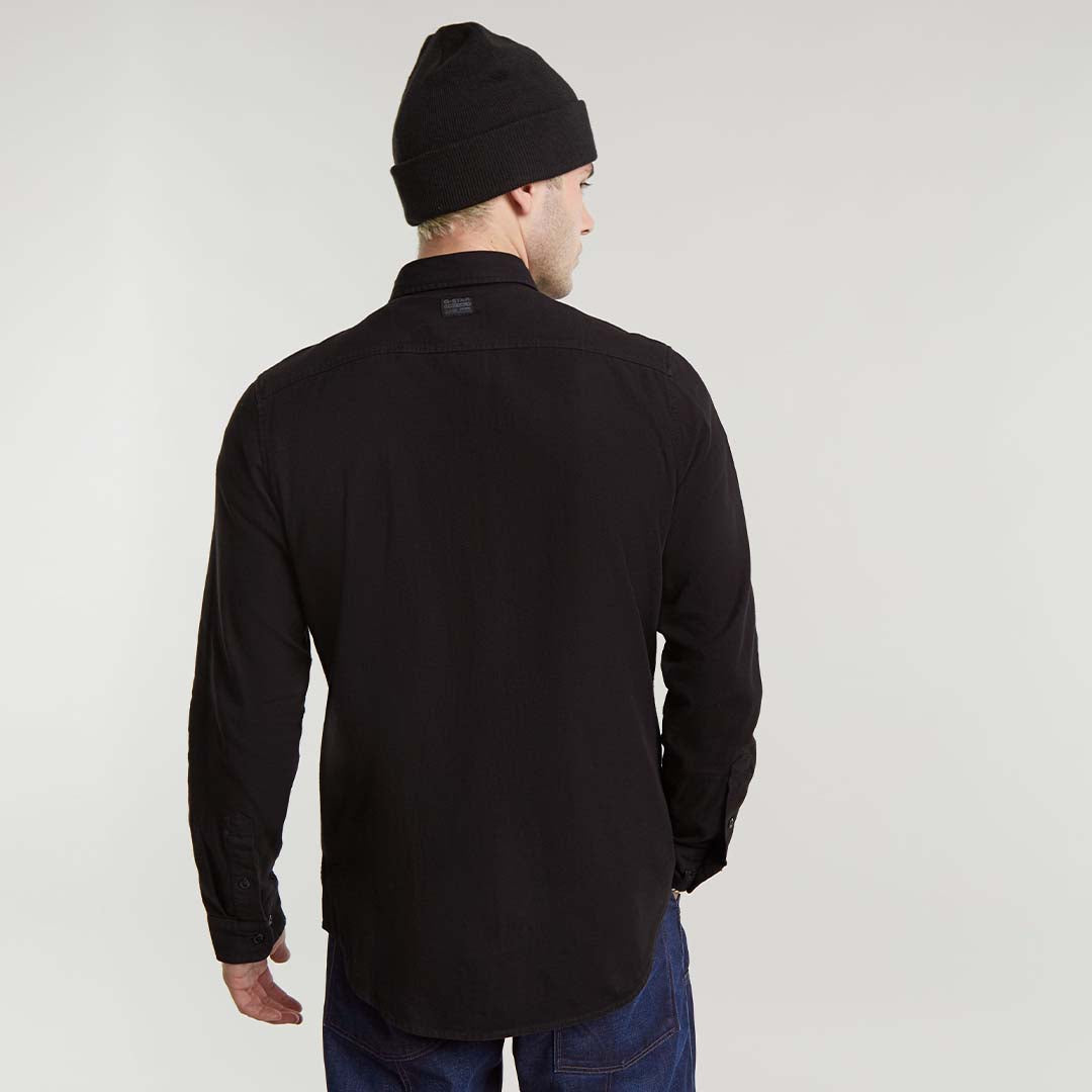 Marine Slim Shirt | Dark Black