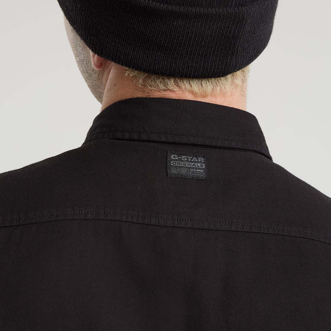 Marine Slim Shirt | Dark Black