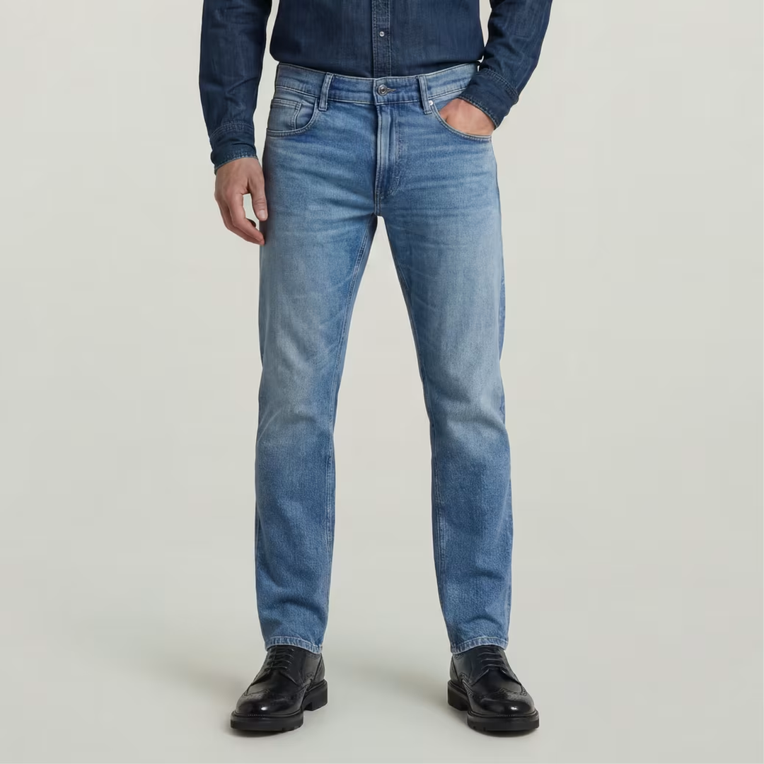 Mosa Straight Jean | Sun Faded Blue