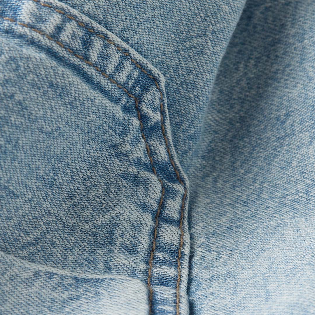 PLEATED 2-PKT BOXY SHIRT | SUN FADED ISLES BLUE