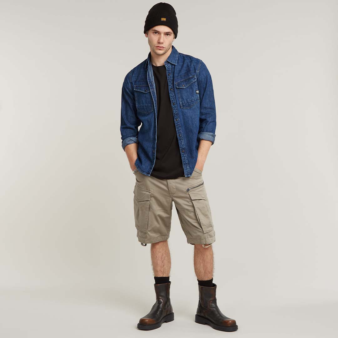 ROVIC ZIP RELAXED SHORTS | DUNE