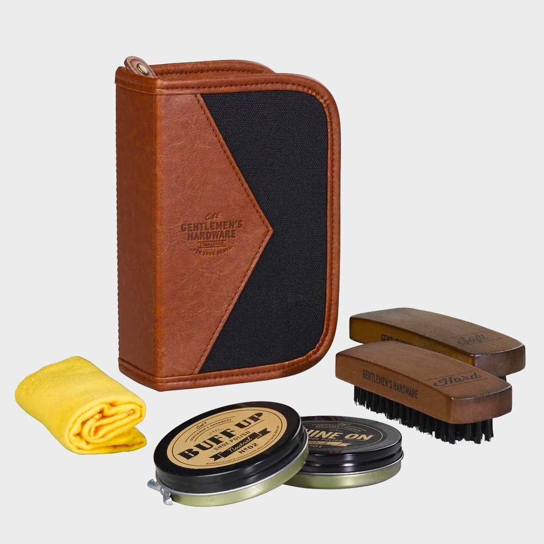 CANVAS SHOE SHINE KIT