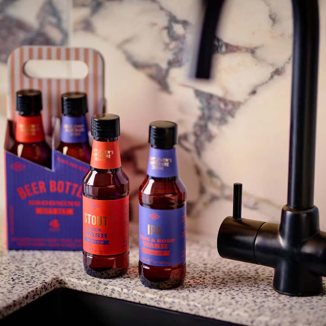 Beer Bottle Grooming Gift Set